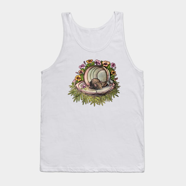 Teacup Mouse Tank Top by GnarlyBones